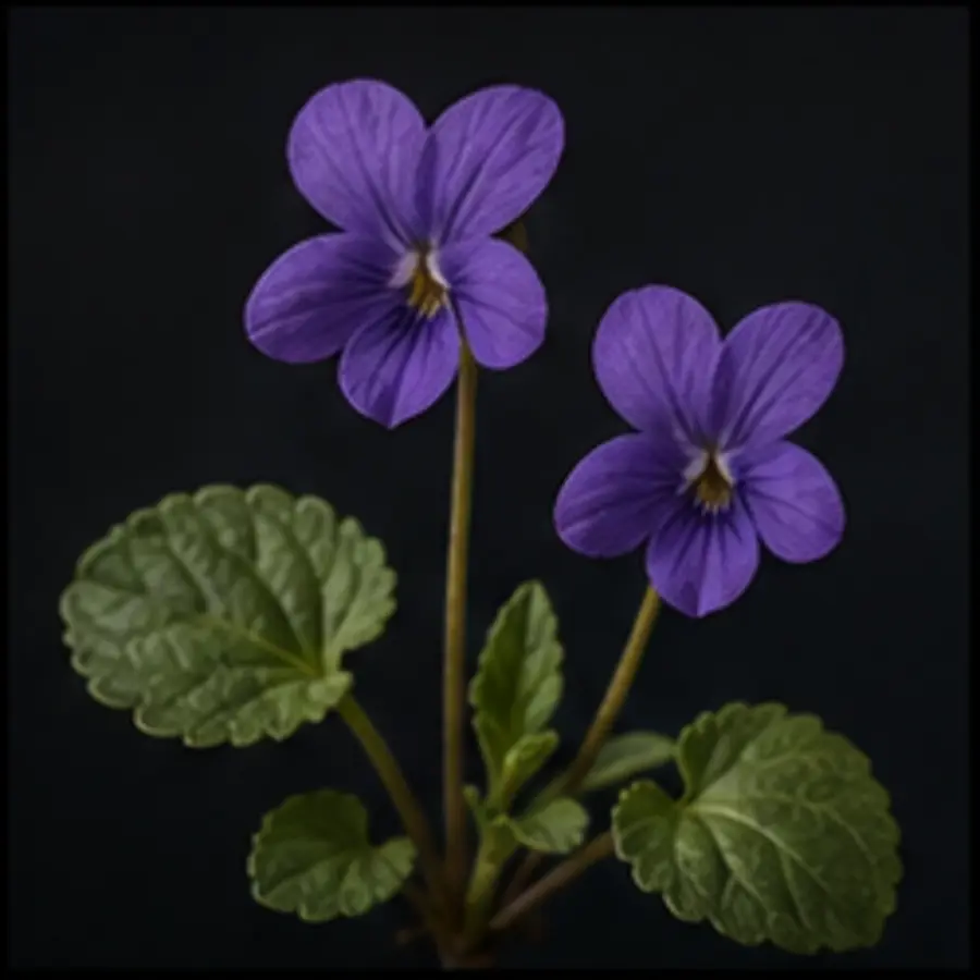 Violette à deux fleurs